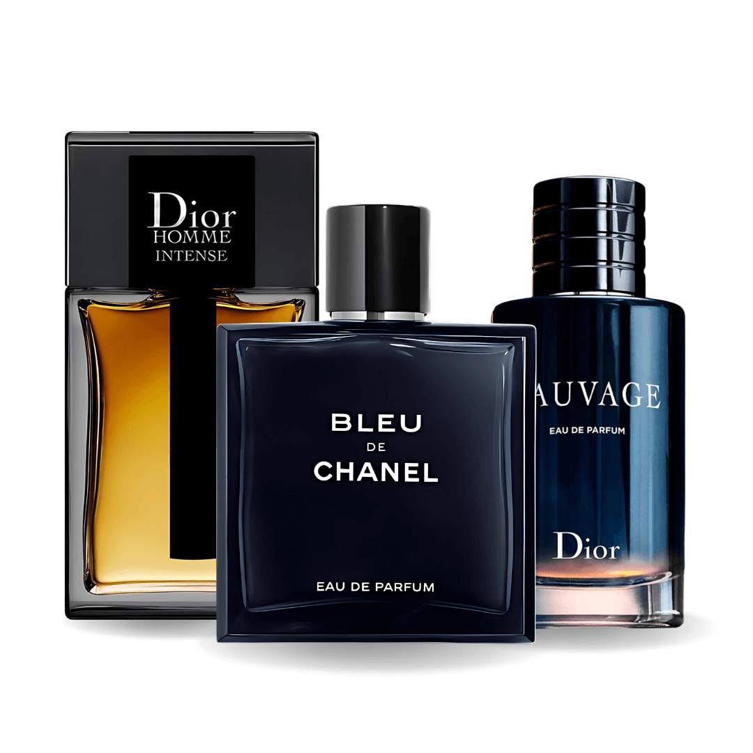 Комплект от 3 парфюма Sauvage Dior, Bleu de Chanel, Dior Homme Intense 100ml