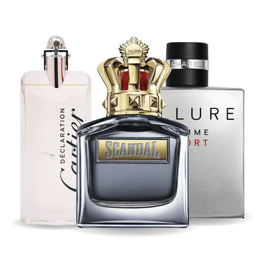 Комплект от 3 парфюмаAllure Homme Sports, Jean Paul Gaultier Scandal, Cartier Declaration 100ml