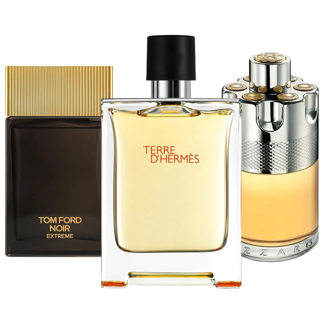 Комплект от 3 парфюма Terre de’Herme, Azzaro Wanted, Tom Ford Noir Extreme 100ml